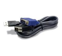 Cavo KVM TRENDnet TK-CU06 1,8m USB Type A VGA Nero