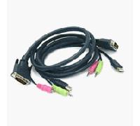 Cavo KVM universale Dvi USB da 1,8 m con audio