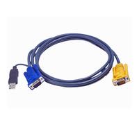 ATEN 2L-5202UP - Cavo KVM VGA USB, nero, 1,8 m