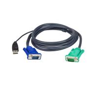 Cavo KVM USB Aten 3 in 1 SPHD 1,2 m VGA Nero HD-15+USB A/SPHD-15 Maschio