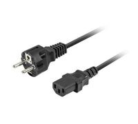 Cavo Lanberg CA-C13C-14CC-0018-BK 1,8 m C13 acoplador CEE7/7 Cavo Lanberg CA-C13C-14CC-0018-BK 1,8 m C13 acoplador CEE7/7