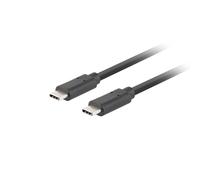 LANBERG USB-C 3.1 GEN 2 MALE/MALE CABLE 10GB/S PD100W 0.5M BLACK