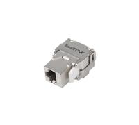 Cavo Lanberg KSFA-2000 Piano Argento RJ-45 Femmina Cat6a 22/26