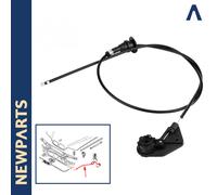 Cavo Leva Apertura Cofano BMW Serie 5 E39 1995-2003 Nero LHD