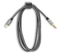 Cavo Lightning a Jack 3.5mm Maschio Suono di Qualità Nylon Intrecciato 1,5m LinQ