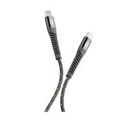 Cellularline Extreme Cable - USB-C to Lightning Cavo USB ultra resistente Nero