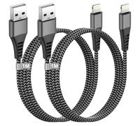 Cavo Lightning MFi 1M 2Pack - Certificato Apple Caricatore USB Nylon per iPhone 14 Pro Max 13 12 11 XS XR 8 7 6 5, iPad