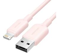 Cavo Lightning USB 2.0 Vention LAMPF 480Mbps 1m PVC rosa 2.4A
