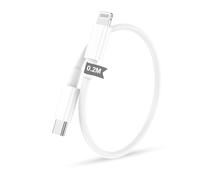 Cavo Lightning USB C 1 confezione da 0,2 m per cavo di ricarica iPhone MFi certificato originale per Apple Cavo di ricarica rapida per iPhone 14/13/12/11/Pro/Pro Max/Mini/XR/XS/XS Max/X/8/7/6/6s/Plus
