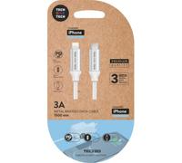 Cavo Lightning USB C Tech One Tech TEC2203 1m 3A Bianco Cavo Lightning USB C Tech One Tech TEC2203 1m 3A Bianco