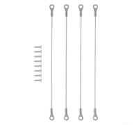 Cavo limitatore per anta armadio 30 cm in acciaio inox 304, set da 4 pezzi, per il controllo dell'angolo di apertura della porta su mobili