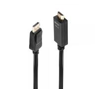 Lindy - Cavo DisplayPort HDMI 1.4, 1 Metro, Cavetto Display Port 1.2 4K 4096x2160@30Hz 10.2G | Compatibile con TV, OLED, Monitor, Xbox, Gaming, PC, PS4, PS5, Blu-ray, Soundbar - Garanzia 2 Anni