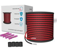 Cavo Linea Fili Elettrico Da 30M 20AWG, 2 Conduttori 20 Gauge Rosso E Nero, Con
