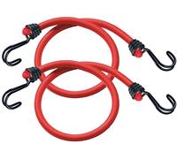 Master Lock Cavi elastici 3020EURDAT - 60 cm, ganci invertiti, 2 pezzi, rosso