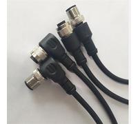 Cavo M12 da 50 m, connettore femmina a spina ad angolo retto a 4 pin, 5, 8 con cavo(Straight,MALE INSERT-4P)