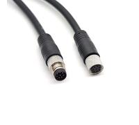 Cavo M8 Connettore a 8 pin maschio a femmina diritto A Codice Stampaggio cablabile 1 m Estensione Spina Presa di alimentazione Impermeabile Connettore di alimentazione Industriale Circolare Rotondo