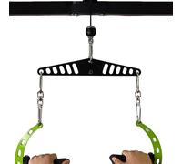Cavo macchina Attachment, Pulley System Adaptor Plate, Heavy Duty Multi-Hole Connector, with Worldwide Fit Reinforced Steel Design, for Door, Wall, Home Gym, Workout Equipment Use