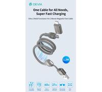 Cavo magnetico Ultra 2 intrecciato multifunzionale 4 in 1 Usb A-C-L - DEEC655822