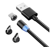 Cavo magnetico USB 3v1 Micro TIP-C per telefoni 1M