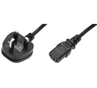 Cavo Mains 13A UK Plug A IEC C13, 5A, 3M, Nero - PC152
