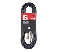 Cavo maschio da XLR a jack sbilanciato per collegare la chitarra a un DI box, effetti, ecc. o per il collegamento diretto a un mixer, nero, 6 m