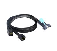 Cavo MCIO 8i a 2 X SFF 8643 PCIE Gen5 8X Mini SAS HD ad alta velocità per server data center 0,5 M