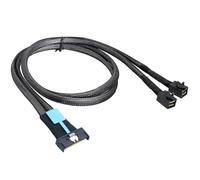 Cavo MCIO 8i a 2 X SFF 8643 PCIE Gen5 8X Mini SAS HD ad alta velocità per server data center 1 M