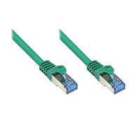 Cavo Meister So 31473 Cat6 a Ethernet 10 Gigabit LAN Cavo Patch, 5 m, conduttori in Rame, Protezione RNS, Doppia schermatura, S/FTP PIMF, 500 MHz, alogeno Verde