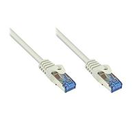 Cavo Meister So 31501 Cat6 a Ethernet 10 Gigabit LAN Cavo Patch, 15 m, conduttori in Rame, Protezione RNS, Doppia schermatura, S/FTP PIMF, 500 MHz, alogeno Grigio