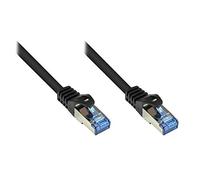 Cavo Meister So 33844 Cat6 a Ethernet 10 Gigabit LAN Cavo Patch, 15 m, conduttori in Rame, Protezione RNS, Doppia schermatura, S/FTP PIMF, 500 MHz, alogeno Nero