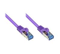 Cavo Meister So 36018 Cat6 a Ethernet 10 Gigabit LAN Cavo Patch, 20 m, conduttori in Rame, Protezione RNS, Doppia schermatura, S/FTP PIMF, 500 MHz, alogeno Viola