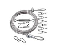 Cavo metallico in acciaio inossidabile 304 rivestito in PVC multiuso da 4 mm con tenditore for stendini e corrimano for scale(XXX-Large)