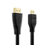 Cavo Micro HDMI Type D 3m compatibile con Olympus OM-D E-M1 Mark II E-M5 Mk II, E-M10 Mark II III , Pen-F, Pen E-PL9 E-PL8 E-PL7 E-PL10, Tough TG-5 TG-Tracker - CB-HD1 Cavetto 1.4 Cable HDMI Filo