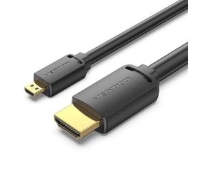 Cavo Micro HDMI Vention AGIBF 2.0 4K 1 m placcato oro nero