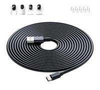 Cavo Micro USB 10M per XIAOMI camera 2K/Pro, Mi 360° Camera(1080p), Cavi di Prolunga di Alimentazione per Telecamere di Sicurezza XIAOMI/YI/Cloud, Wyze/Nest/Arlo Q/Furbo Dog Cam, Nero