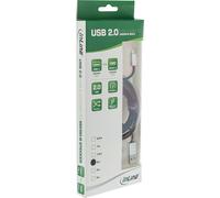 Cavo Micro-USB 2.0 - Da USB-A ST a Micro-B ST - nero-alluminio - flessibile - 5 m NEW