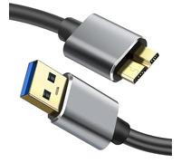 Cavo Micro USB 3.0, USB 3.0 A a Micro B Super Speed Data Sync Cavo per Toshiba Canvio, WD Hard Disk esterno, Samsung Galaxy S5, Note 3 e altri dispositivi con porta Micro-B (1.5)