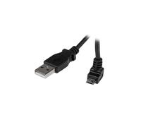 Cavo Micro USB - A verso Micro B angolato 90 verso l'alto - 1 m - Nero
