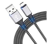 Cavo micro USB,cavo di ricarica micro USB in nylon da 3m,cavo di ricarica ad alta velocità per telefono Android,Samsung Galaxy S7/S6/S4/J7/J5/Note 5,Nokia,Kindle,tablet,LG,HTC,cuffie,power bank