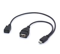 Cavo Micro USB OTG, da Micro USB maschio a USB femmina + Micro USB femmina, sdoppiatore a Y per Samsung S7 Edge S4, LG G4, telecomando DJI Spark Mavic, smartphone, tablet