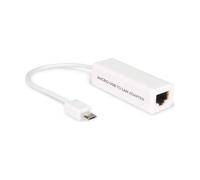 Hamlet Cavo Adattatore Micro Usb Otg-Lan 10 100Mbit Per Tablet E Smartphone Hnum