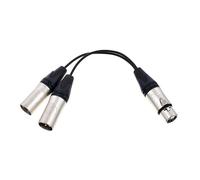 Cavo Microfonico Professionale a Y con connettori XLR maschio Femmina 3m
