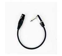 Cavo microfonico sbilanciato jack mono maschio da 3 pin XLR femmina a 1/4 (6,35 mm) TS for microfono dinamico 30 cm-15 m(Svart,5M)
