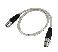 Cavo microfonico XLR maschio-femmina, cavo audio professionale per microfono con terminali in rame privi di ossigeno, cavo XLR schermato ad alta densità per mixer audio da palco e (1 m/3,3 piedi)