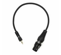Cavo Microfono 0,75M 3,5Mm Minijack A XLR (F) Adattatore Per DSLR DSLM