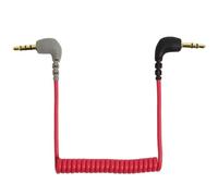 Cavo microfono di ricambio da 3,5 mm, maschio a maschio ad angolo retto cavo patch per Rode VideoMic, cavo microfono TRS a TRRS 3,5 mm, accessori cavo di collegamento compatibile con Rode SC7