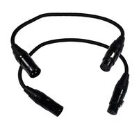 Cavo Microfono HQRP XLR a XLR 3 Pin Maschio a 3 Pin Femmina Dritto 2 Pezzi