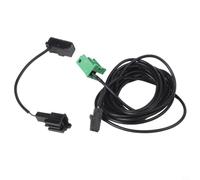 Cavo microfono per chiamate a mani libere per autoradio Rcd510 Rns315 Mfd3 con cablaggio di lunghezza 4 m per sistema di navigazione di dialogo vocale parte di ricambio nero