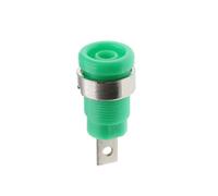 Cavo microfono schermato, 5 pezzi 4 mm 5 colori ciascuno 1 pezzo presa multimetro testa a banana femmina(Green)