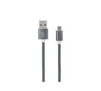 Cavo MicroUSB Mooov in nylon intrecciato 1m Grigio